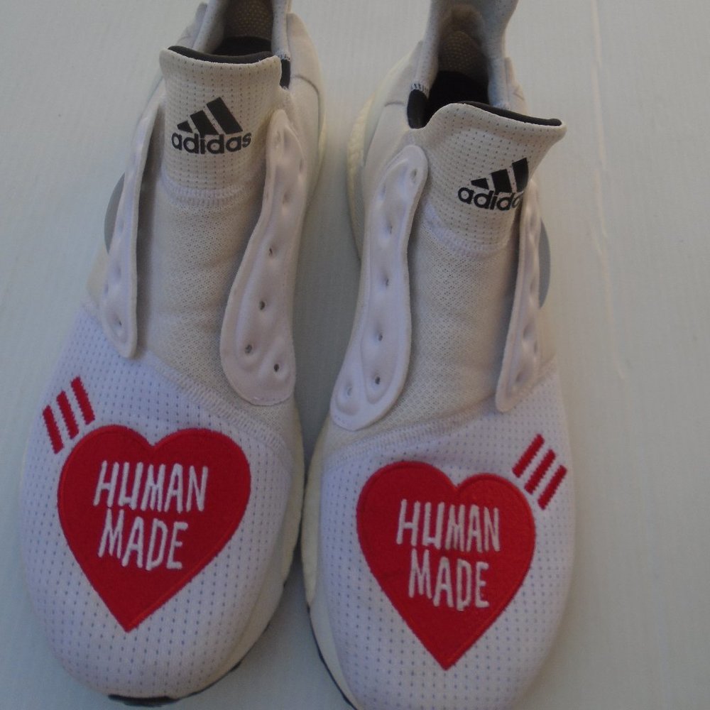 Adidas Human Made X Solar Hu 2019 Sneakers Mens Size 13 White View 2